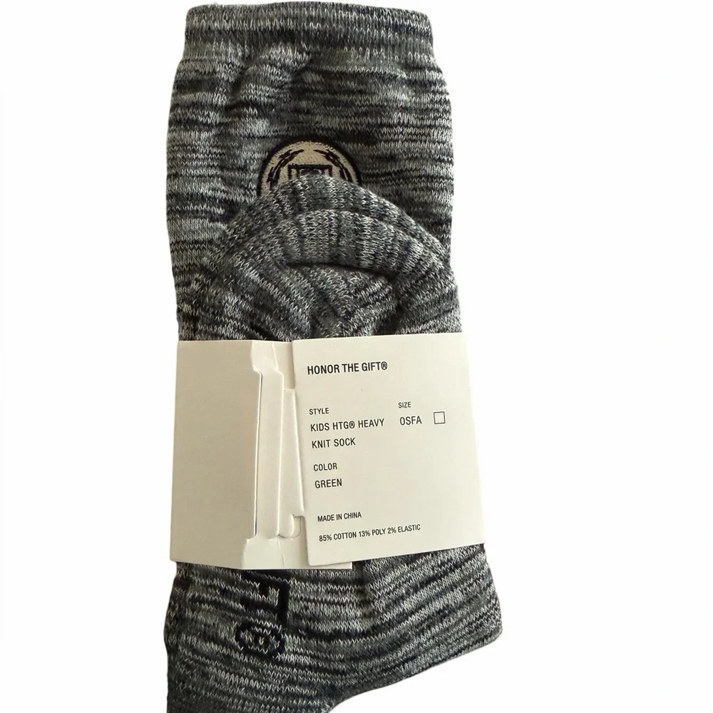 Honor The Gift Kids Heavy Knit Socks Green OS NWT‎ Streetwear